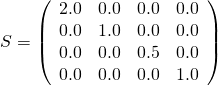 scaleMatrix