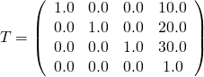 translationMatrix